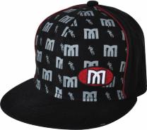 Click to enlarge - DS170 FLEX FIT FLAT BRIM CAP with PIPING/PRINT/EMBROIDERY &amp; UNDER BRIM OPTIONS